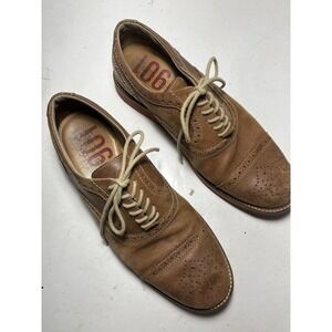 1901 Leather Dress Lace Up Shoes Size 9M Oxford Khaki Tan Casual Comfy
